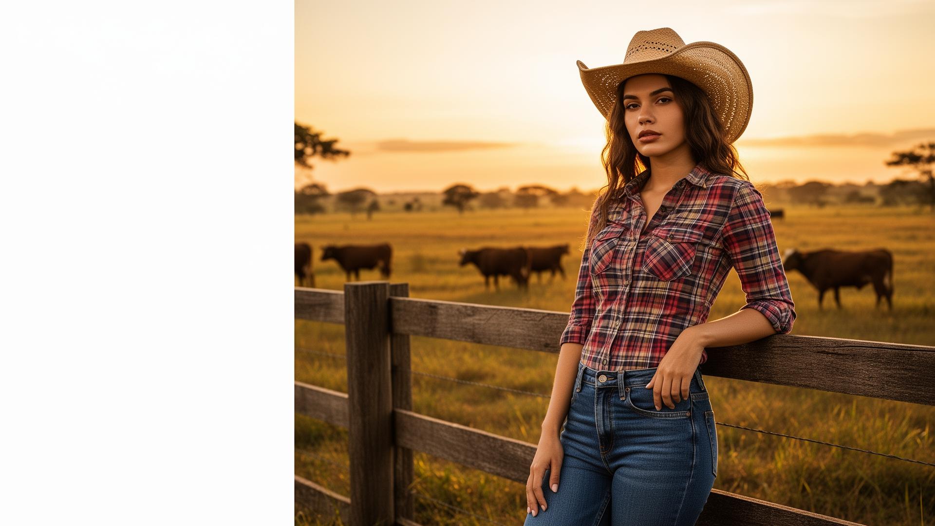 Linha feminina country